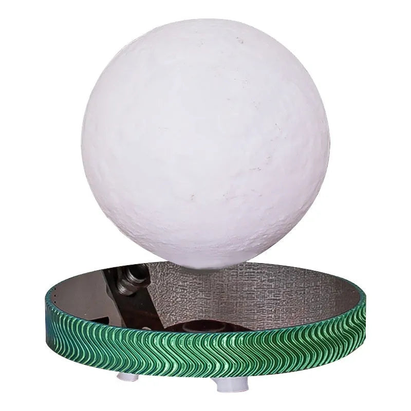 Small magnetic suspension night lamp with floating celestial 3D printed design