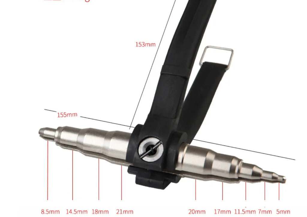 Manual air conditioner tube expander tool with alloy steel construction for 6-22mm refrigeration work
