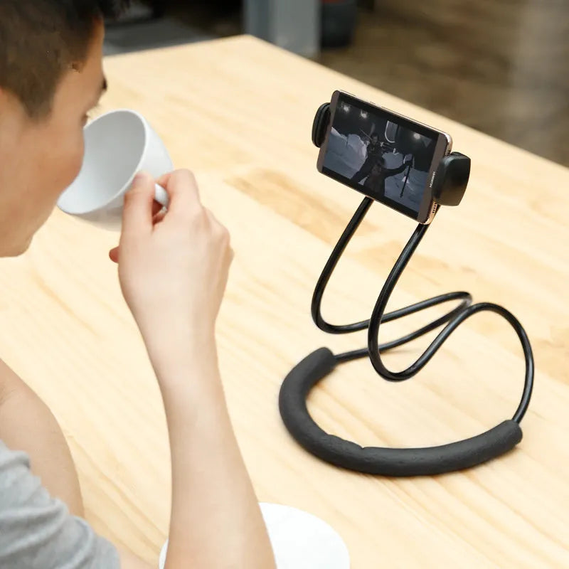 Baseus flexible mobile phone holder with shockproof bubble showing adjustable 360-degree stand