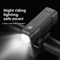 USB rechargeable bicycle headlight with quick-release handlebar bracket