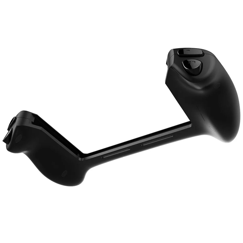 Black Bluetooth wireless gamepad controller for Nintendo Switch with ergonomic curved grip