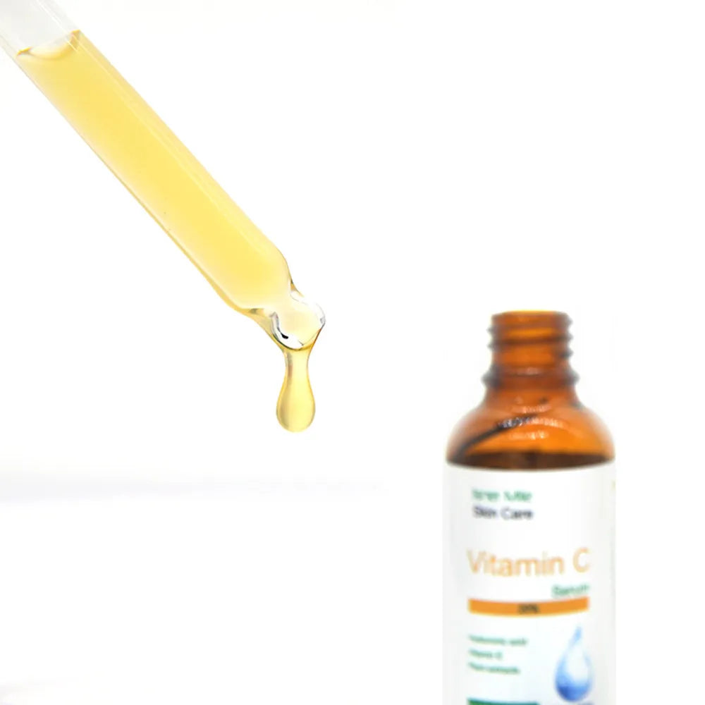 30ml bottle of Vitamin C undiluted face essence for brightening dull skin and shrinking pores