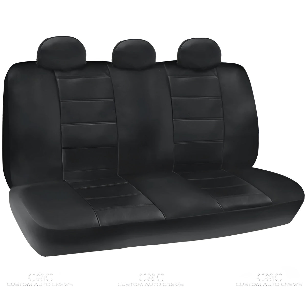 Car leather seat cover set with 9 pieces including front seat covers 118x56cm and rear cushion 135x56cm