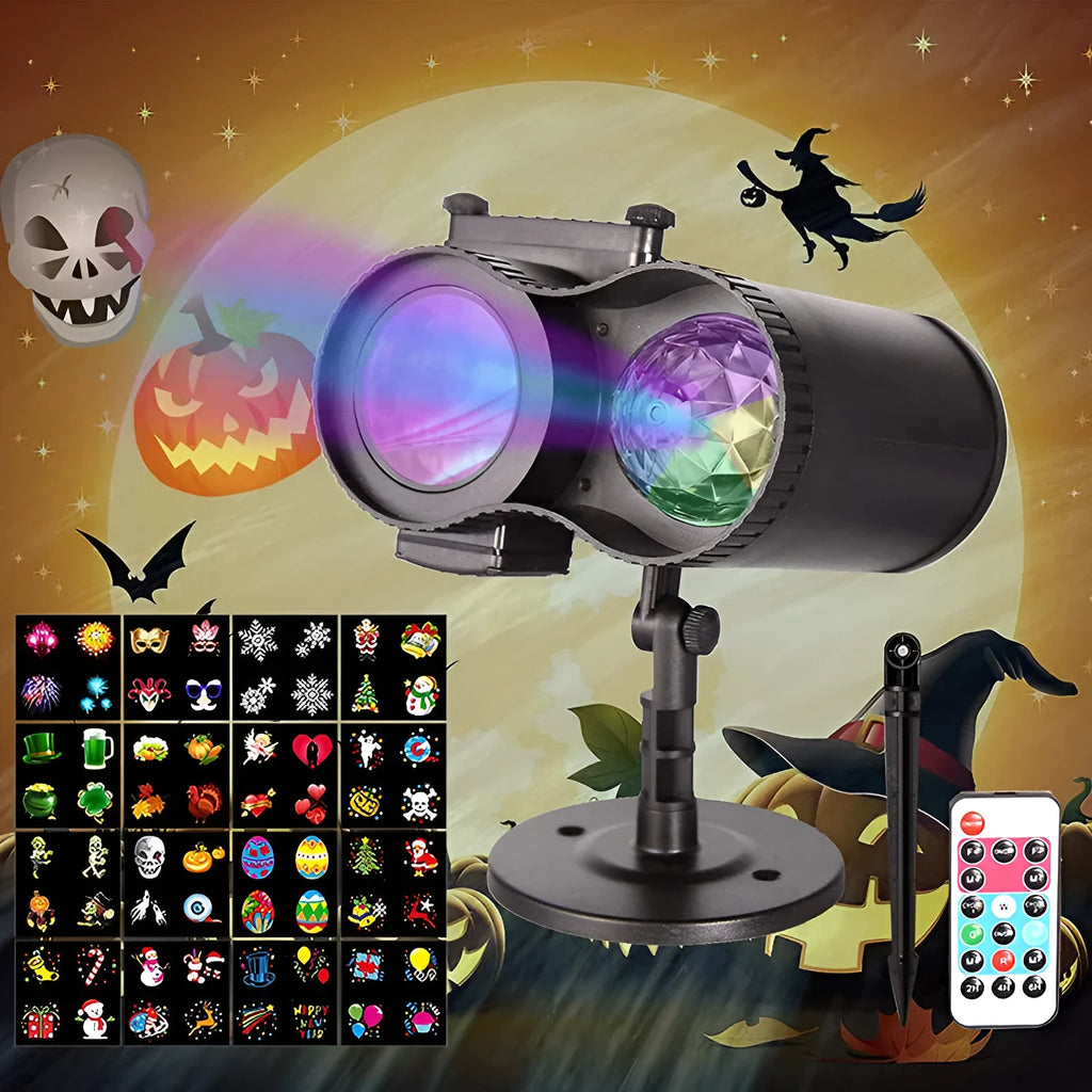 Outdoor waterproof double tube animated watermark light with IP65 rating and LED illumination