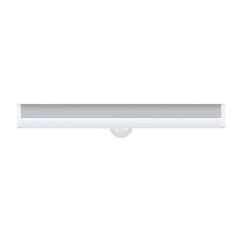 LED body induction light strip, battery powered, motion sensor, black or white, 10cm to 50cm, warm or white light