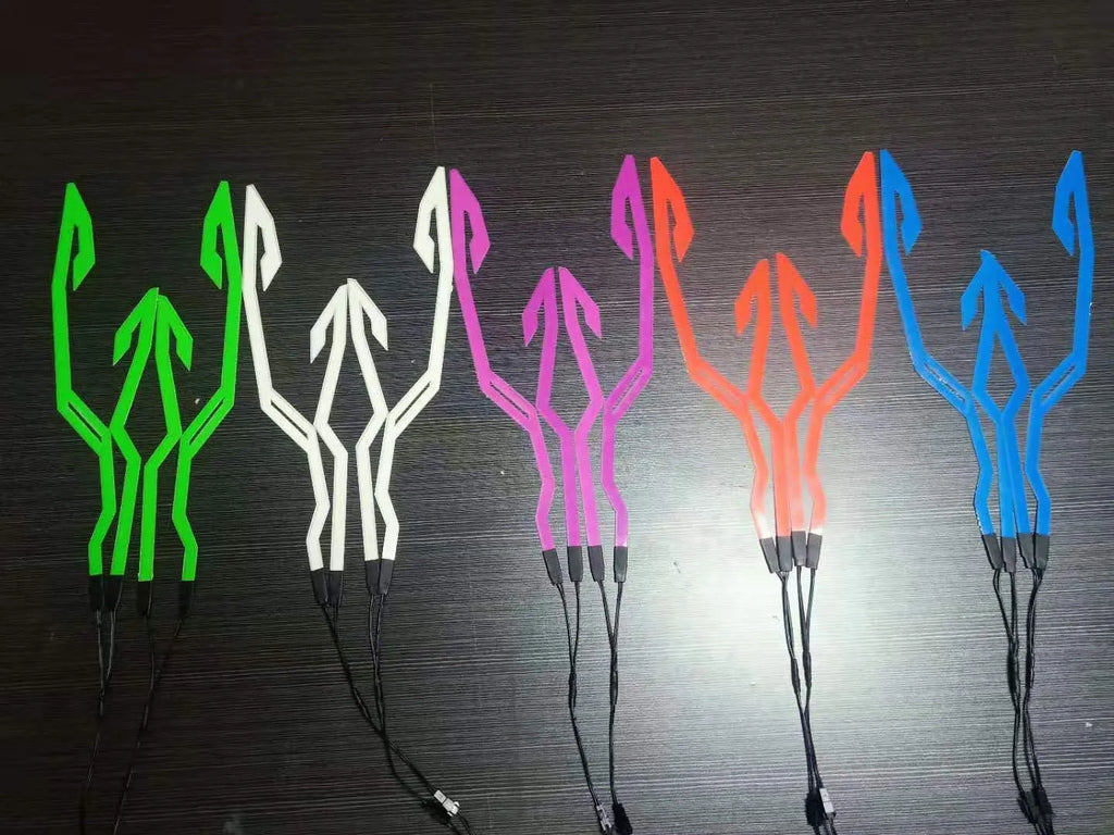 Motorcycle helmet EL cold light strip 380x35mm with controller, 3M glue, waterproof PVC, 3 modes, multiple colours