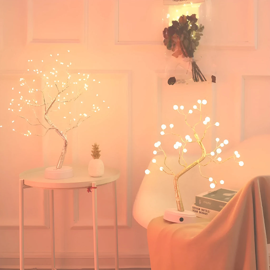 LED Christmas tree light with touch switch base and USB power cable