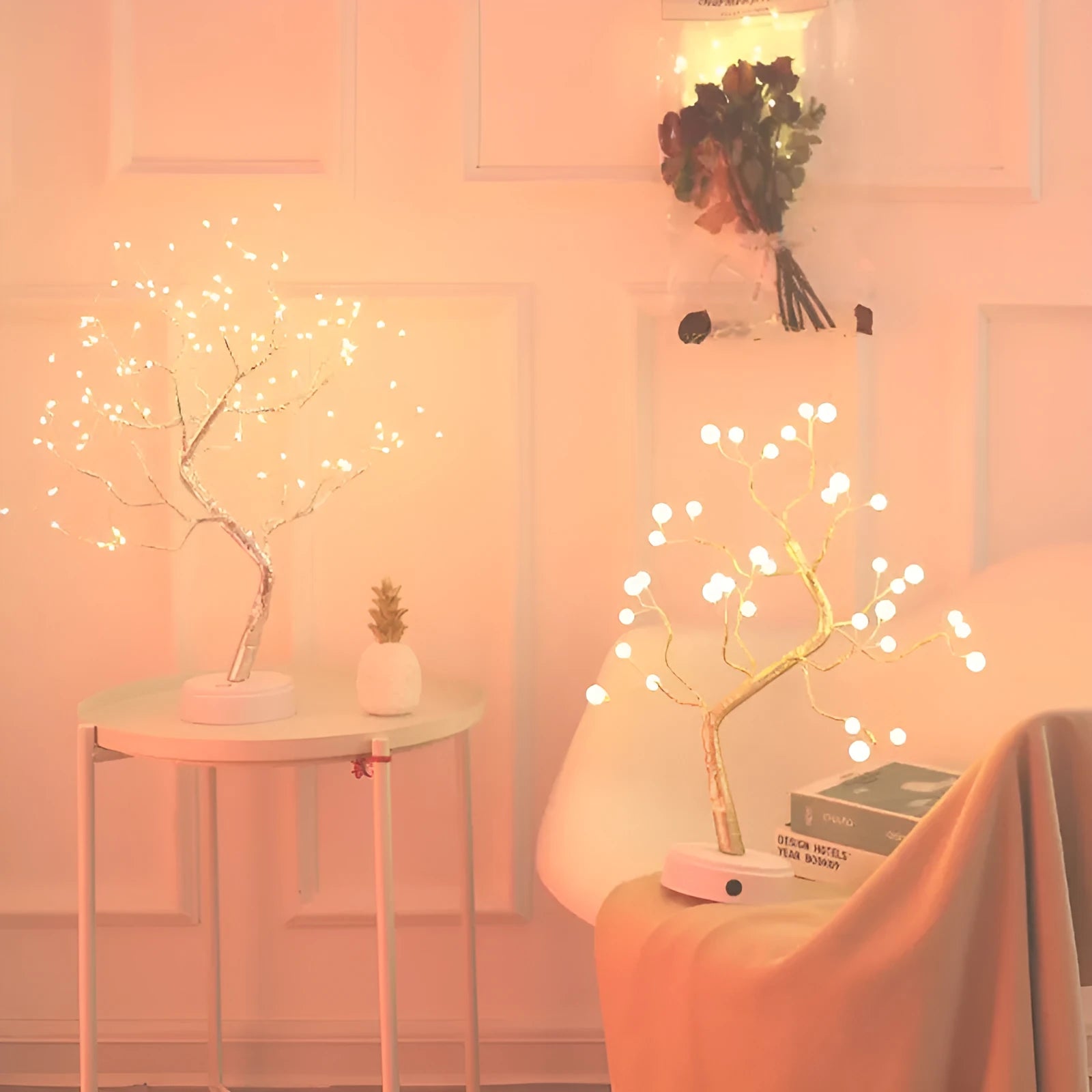 LED Christmas tree light with touch switch base and USB power cable