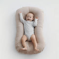 75x45cm cotton baby nest bed with bionic design for newborns, available in multiple colours
