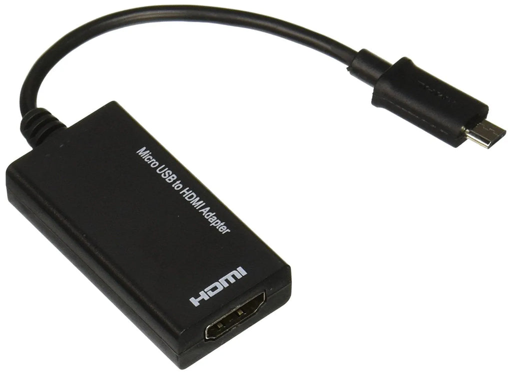 Black HD to HDMI adapter cable with 1.5 metre length for connecting handheld devices to televisions and monitors