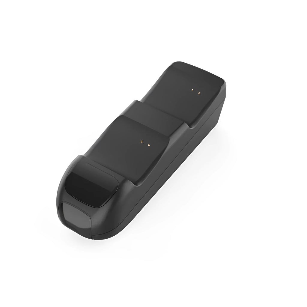 Black Xbox Series X controller charging dock with two battery packs and Type-C cable
