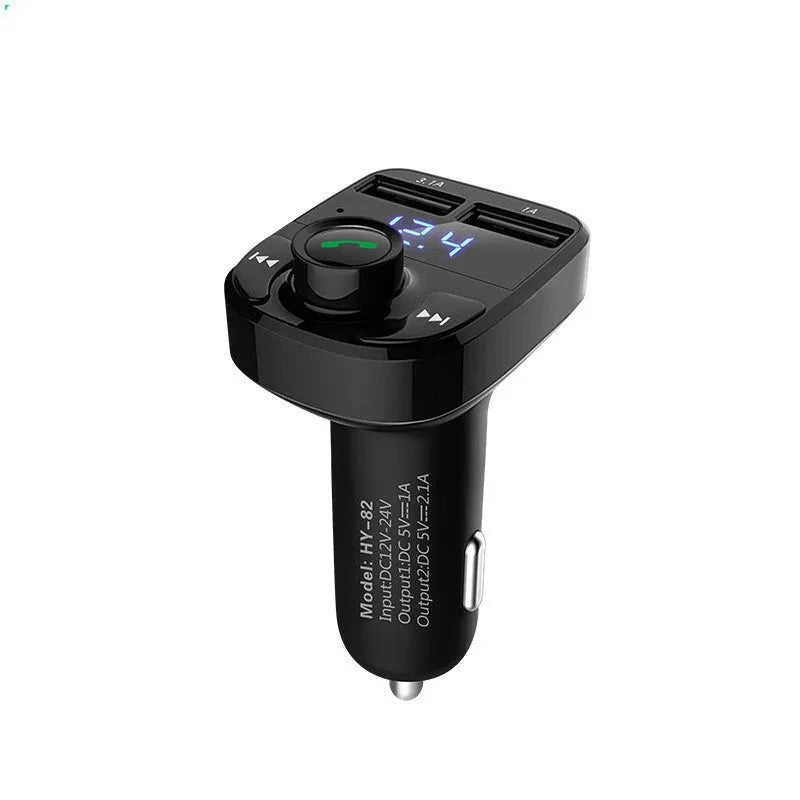 HY82 car MP3 player with Bluetooth and USB ports for in-car music and hands-free calls