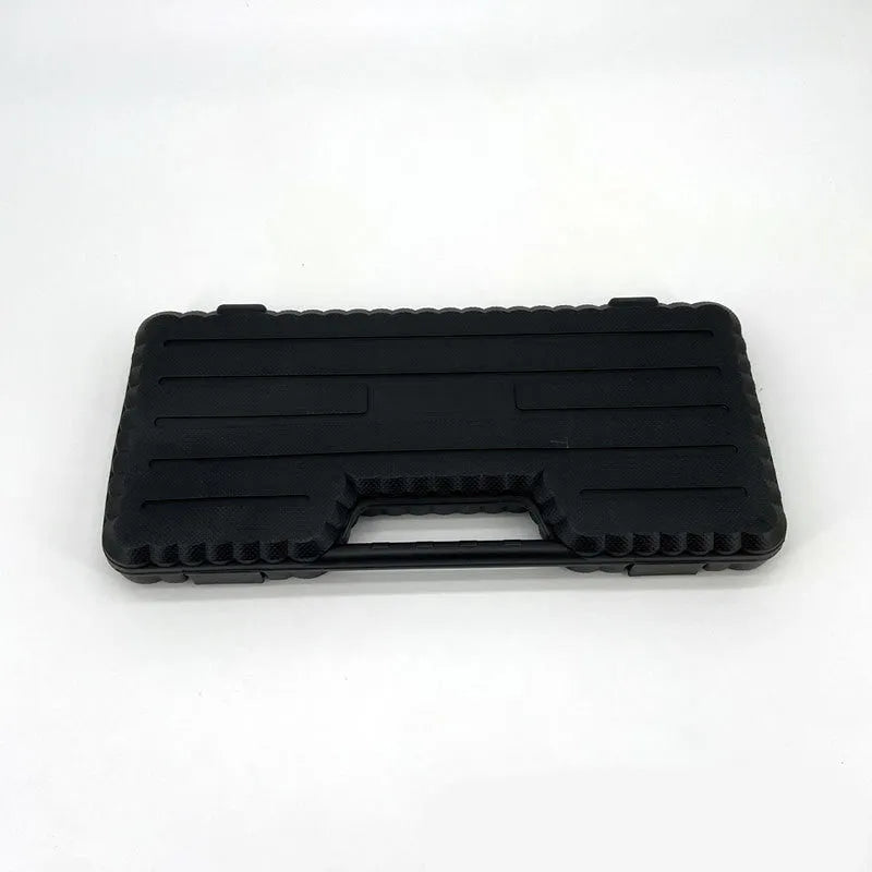 52 piece carbon steel socket wrench set in black case for automotive repair