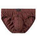 Men's cotton briefs in black with breathable cotton crotch lining, available in sizes M to 5XL.