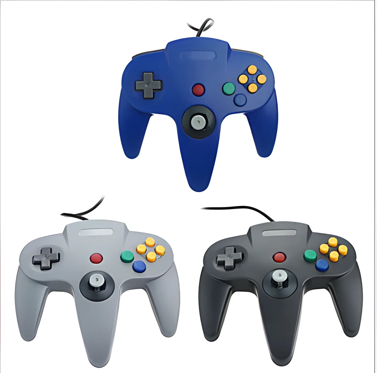 USB N64 computer controller for PC gaming in multiple colour options including transparent finishes