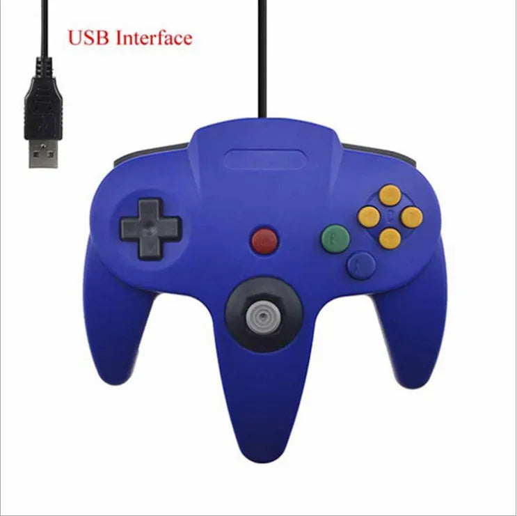 USB N64 computer controller for PC gaming in multiple colour options including transparent finishes
