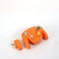 NGC 2.4GHz wireless game controller for Wii and Nintendo GameCube in black, blue, red, white, silver, and orange.