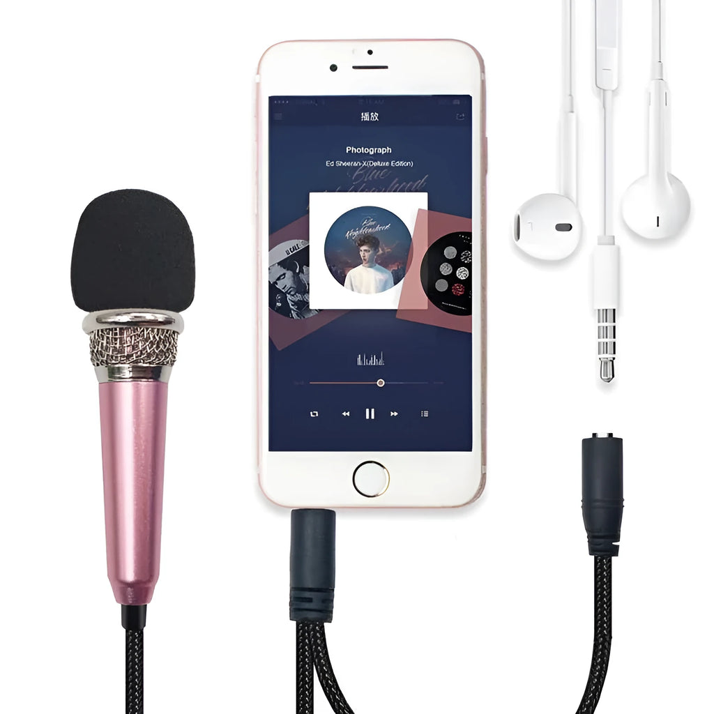 T3 mini condenser wired microphone for Android phones in multiple colours