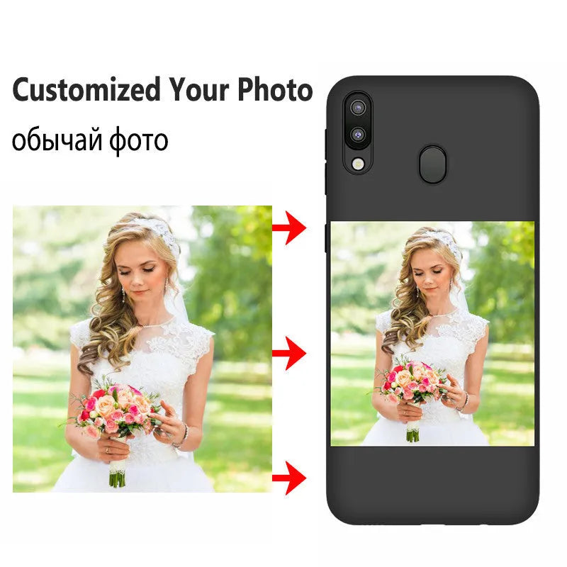 Custom painted black TPU phone case with UV colour painting for Samsung series