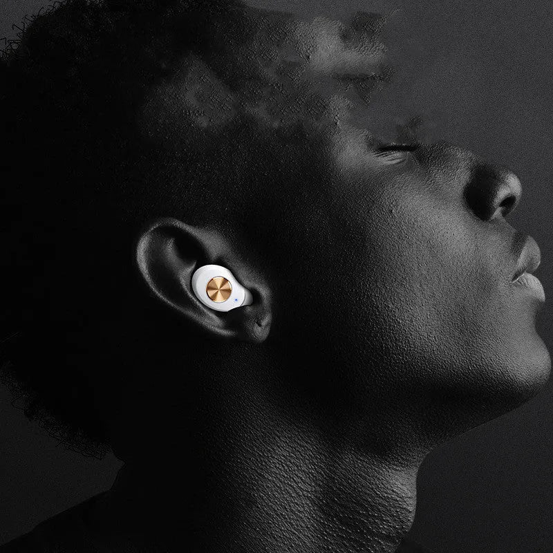 Pebble Series wireless TWS Bluetooth earbuds with charging case in white, black, or dark green