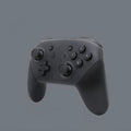 Black wireless Bluetooth gamepad for Nintendo Switch Lite with vibration function
