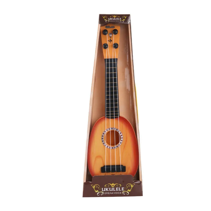 Simulation ukulele musical toy for children with retro guitar styling