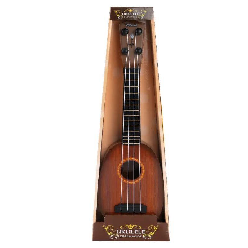 Simulation ukulele musical toy for children with retro guitar styling