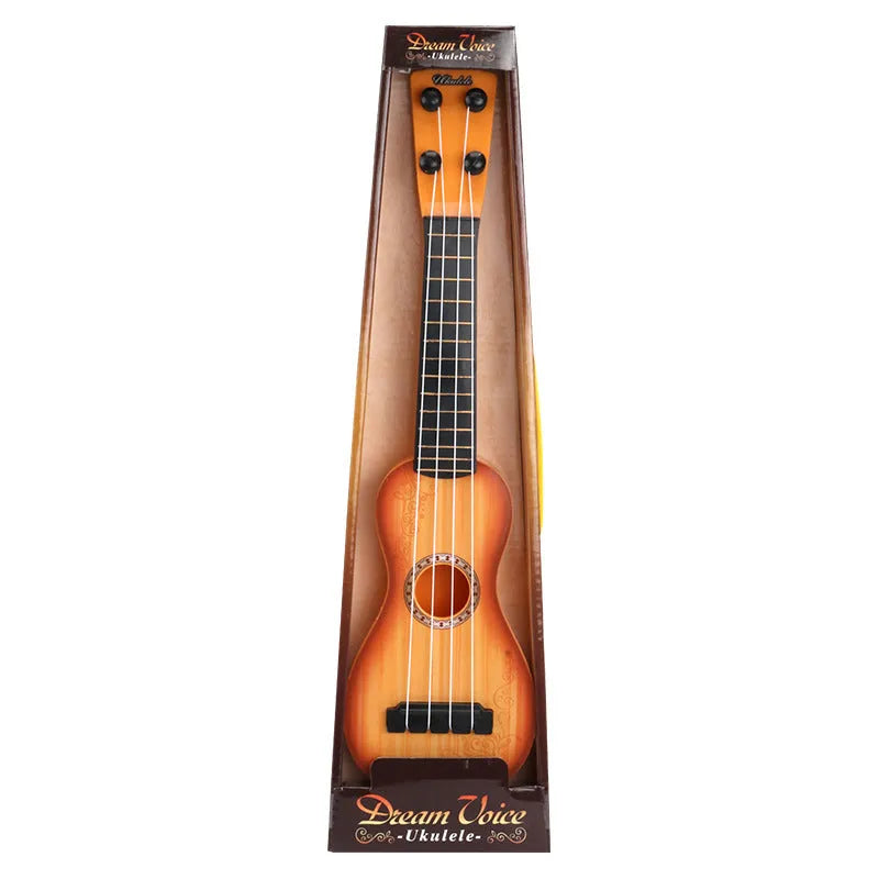 Simulation ukulele musical toy for children with retro guitar styling