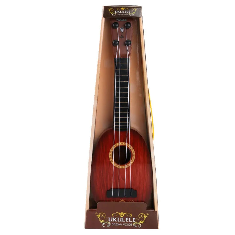 Simulation ukulele musical toy for children with retro guitar styling