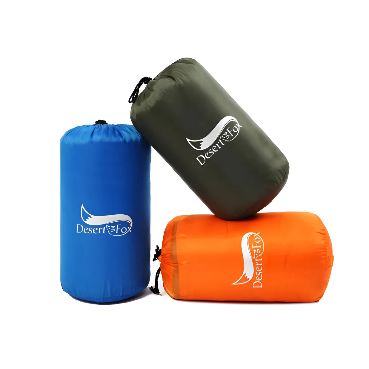 Ultralight envelope cotton sleeping bag 190x70cm 1kg in Army Green, Blue or Orange for camping and outings
