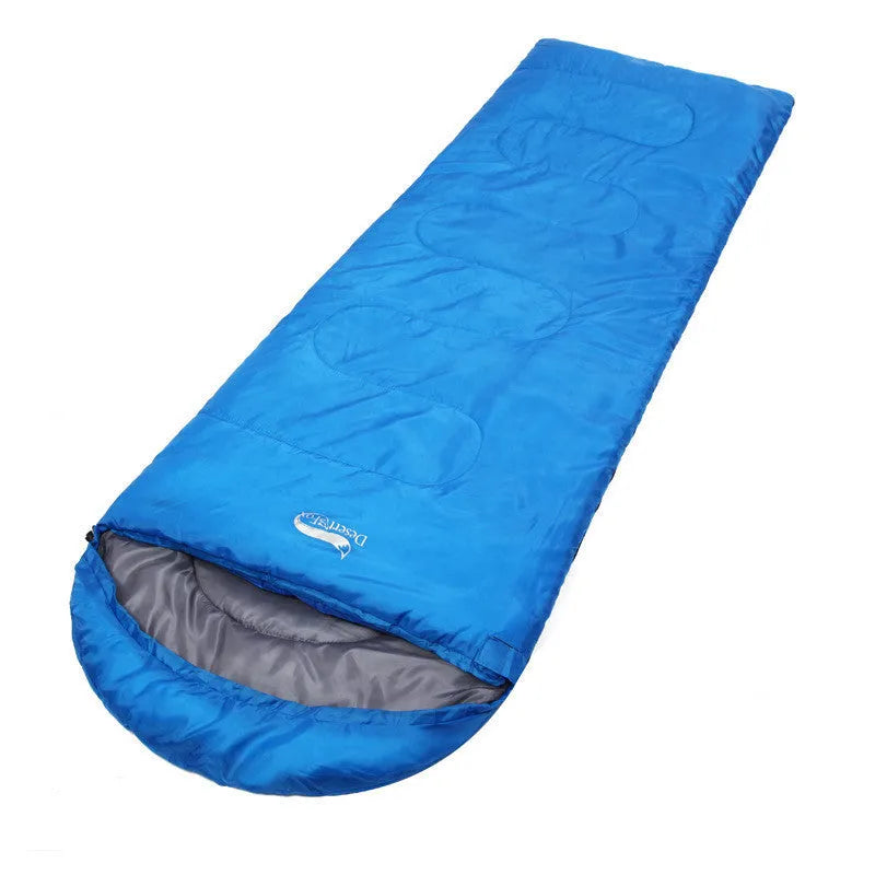 Ultralight envelope cotton sleeping bag 190x70cm 1kg in Army Green, Blue or Orange for camping and outings