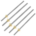 T-shaped trapezoid screw with nut for 3D printer stepping motor drive, lead 2-200 mm