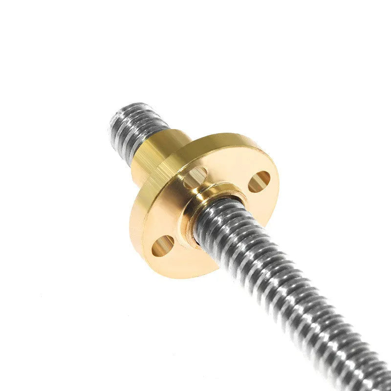 T-shaped trapezoid screw with nut for 3D printer stepping motor drive, lead 2-200 mm