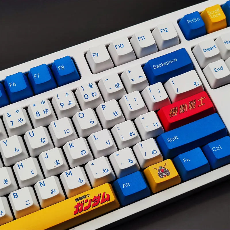 Single PBT sublimation keycap for mechanical keyboards, available in black pink, blue or brown