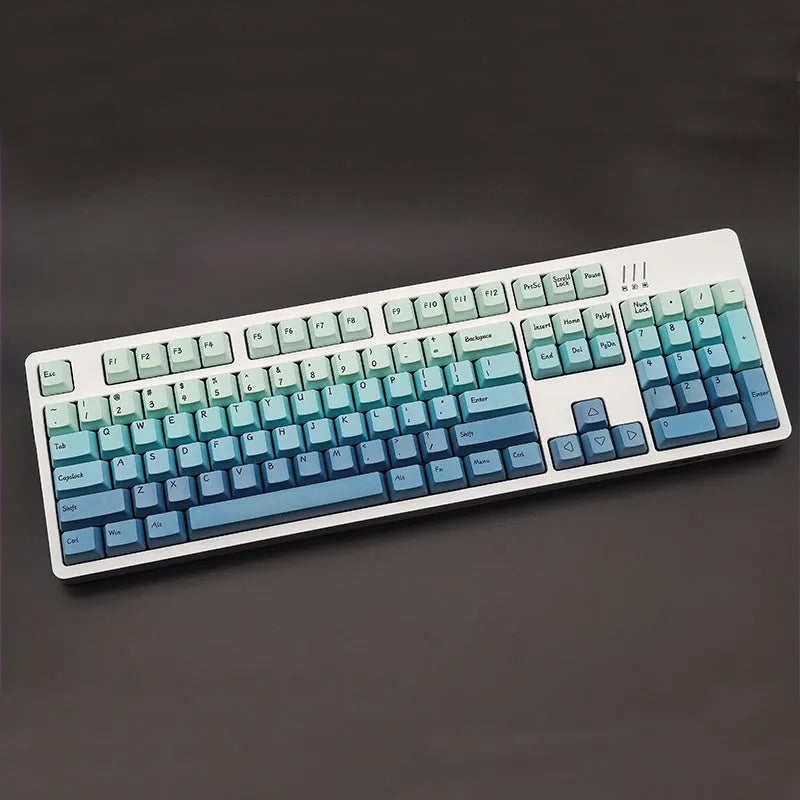 Single PBT sublimation keycap for mechanical keyboards, available in black pink, blue or brown