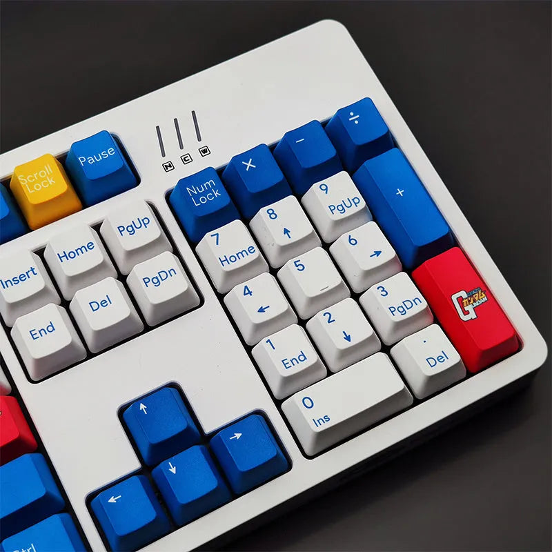 Single PBT sublimation keycap for mechanical keyboards, available in black pink, blue or brown