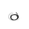 Black 4.8mm 7x19 steel wire rope, 1 metre length, for strength training equipment cable replacement