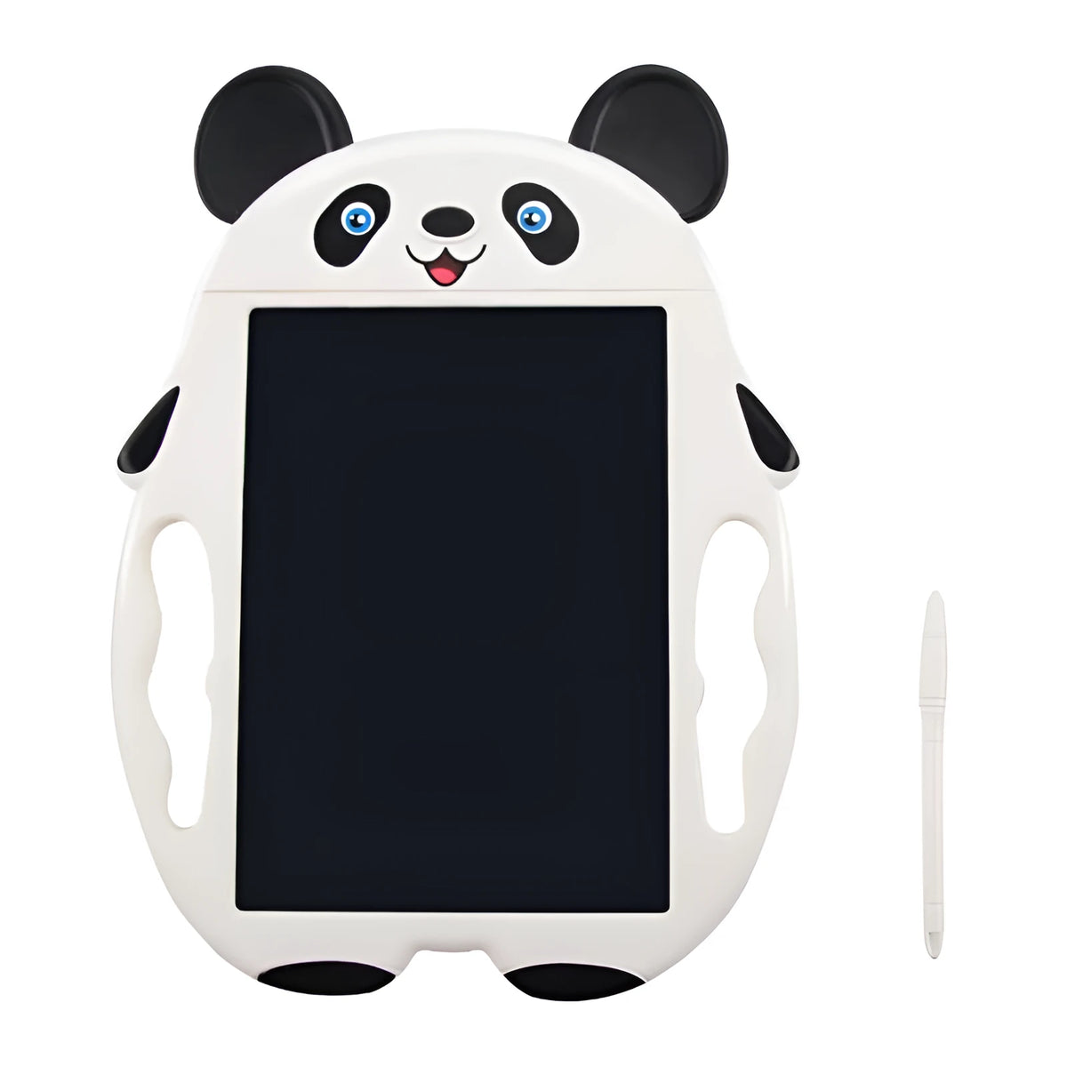 LCD graffiti electronic drawing board in panda style, ABS plastic, colour box packaging