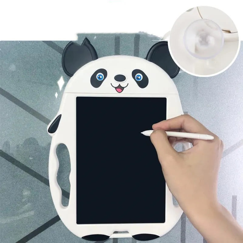 LCD graffiti electronic drawing board in panda style, ABS plastic, colour box packaging
