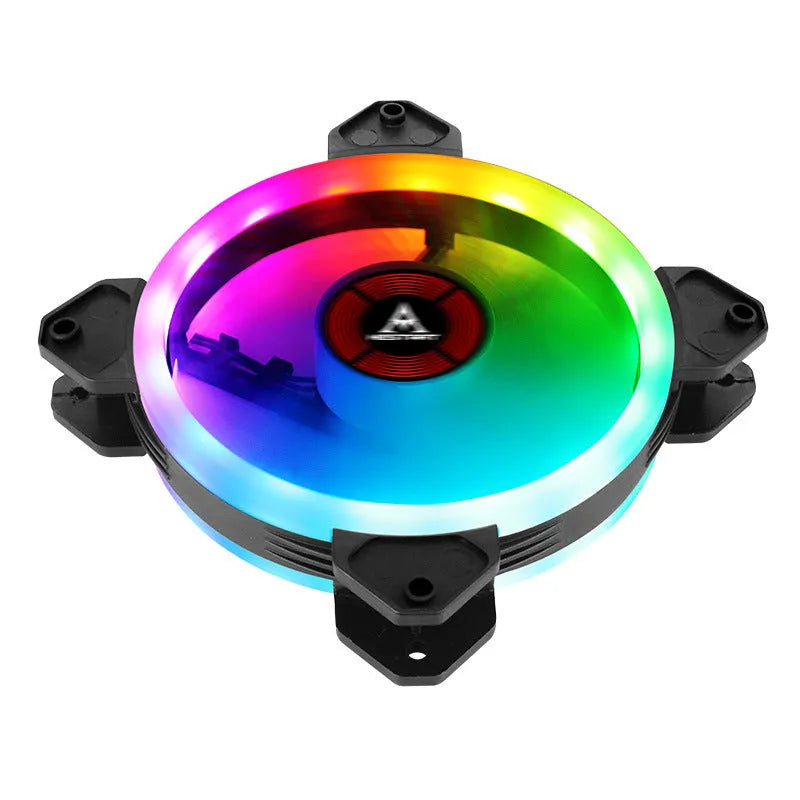 Camouflage pattern RGB colour changing 12cm PC cooling fan for computer chassis
