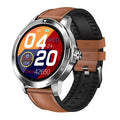 Circular screen smart wristband with waterproof silicone band for sports and activity tracking