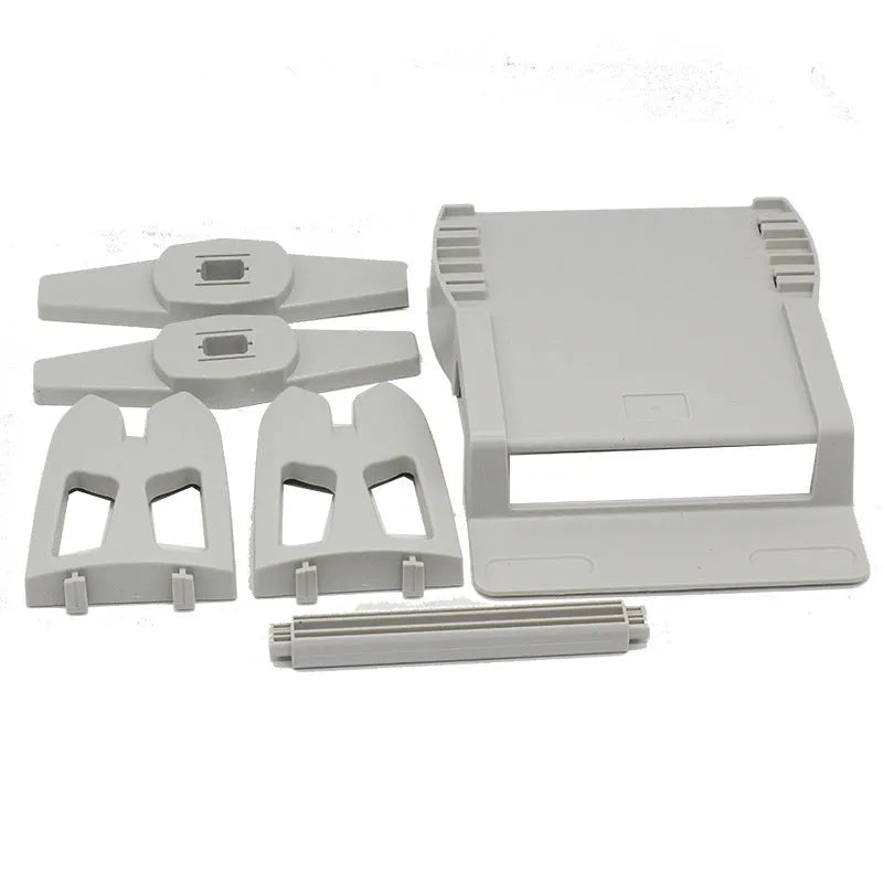 External plastic bracket for bar code printer mounting support