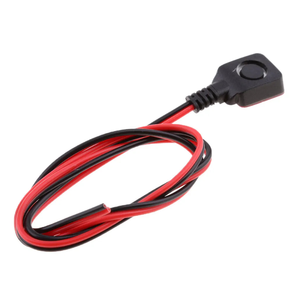 Universal car alarm reset panic switch with red 15x15mm button and 50 cm cable