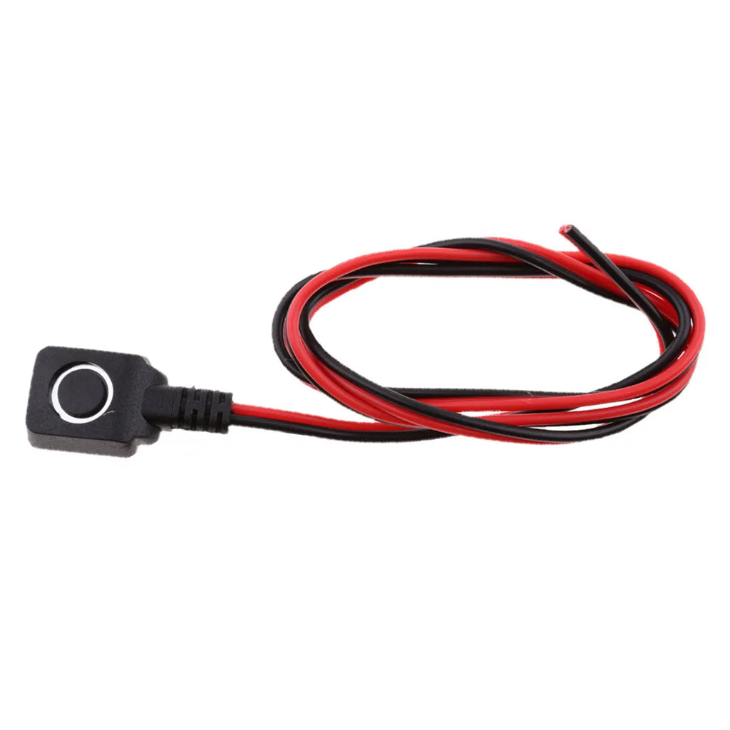 Universal car alarm reset panic switch with red 15x15mm button and 50 cm cable
