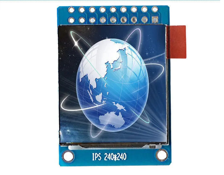 1.3 inch square IPS LCD display module with 240x240 resolution and 18-pin connection