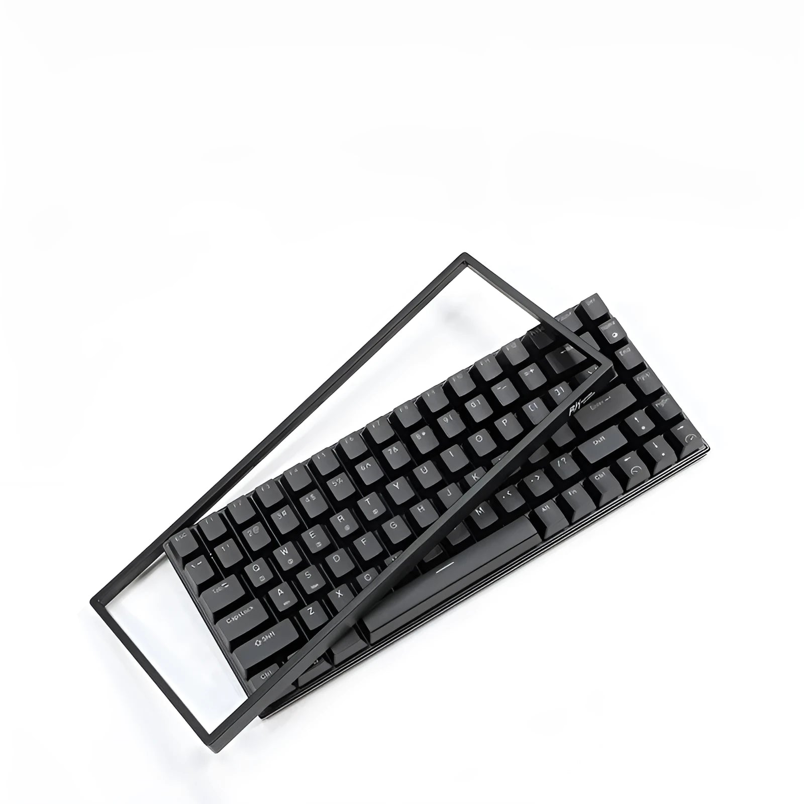 RK526 wireless mechanical keyboard and mouse set in blue with USB transmitter and charging cable