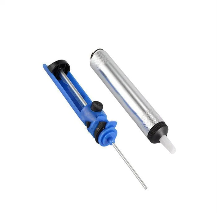 GS-107 manual solder sucker tin pump with ABS body in silver colour option