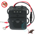 Temehee black rectangular rodent repellent with ultrasonic function and LED light, boxed