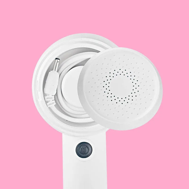 White rechargeable electric clothes shaver for removing bobbles from wool jumpers