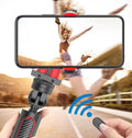 Aluminium iPhone video stabilizer tripod extended to 716mm with adjustable phone clamp